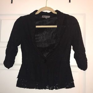 Black Lace Blazer